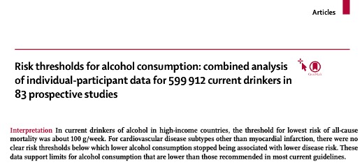 Wetenschappelijk onderzoek beoordelen correlatie alcohol